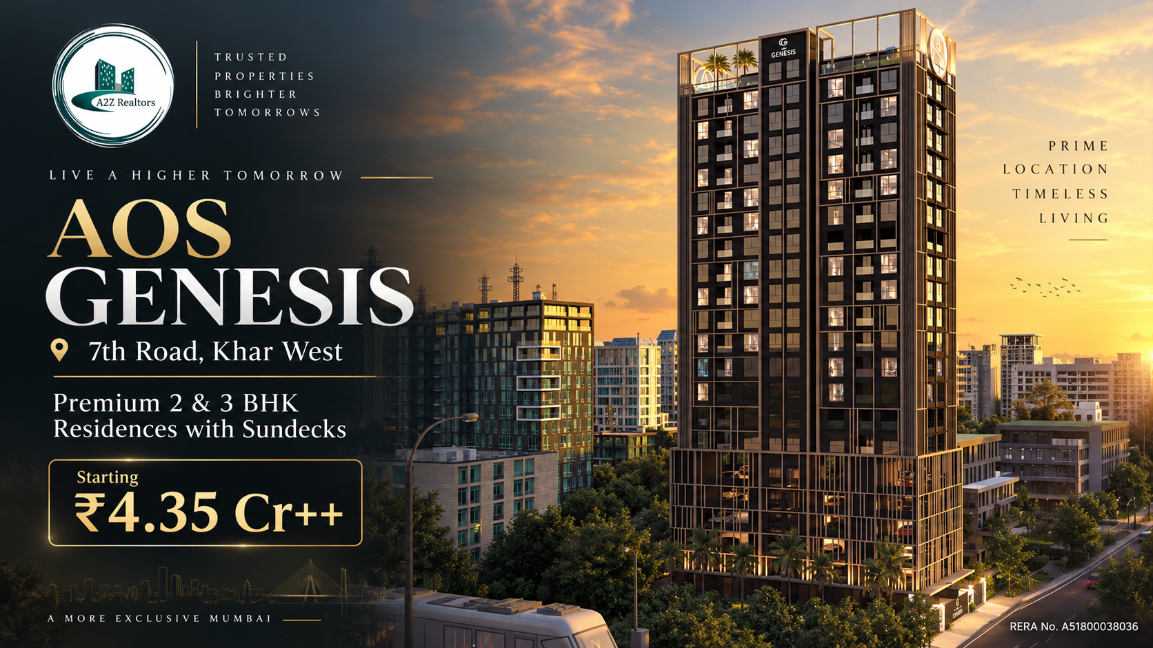 AOS Genesis in khar west , mumbai |a2z realtors